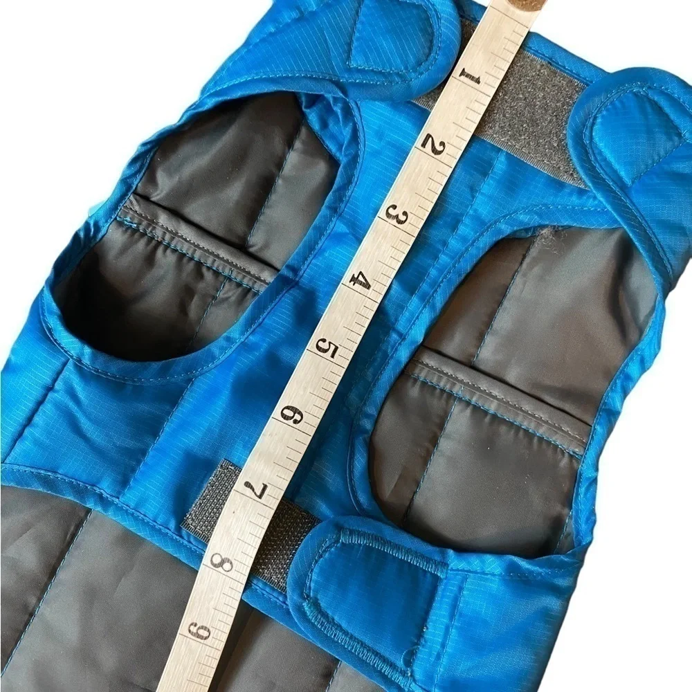 RCPETS Status Dog Puffer Jacket CYAN Blue Size XS NWT